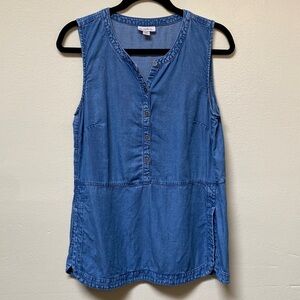 J. Jill Blue Denim Tank Top